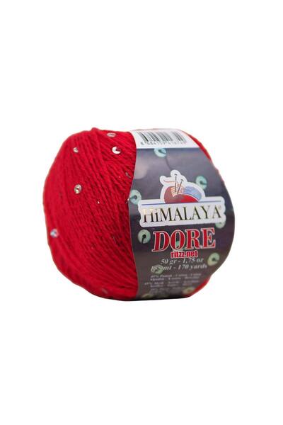 Himalaya Dore 61408 Κόκκινο - Ασημί με πούλιες