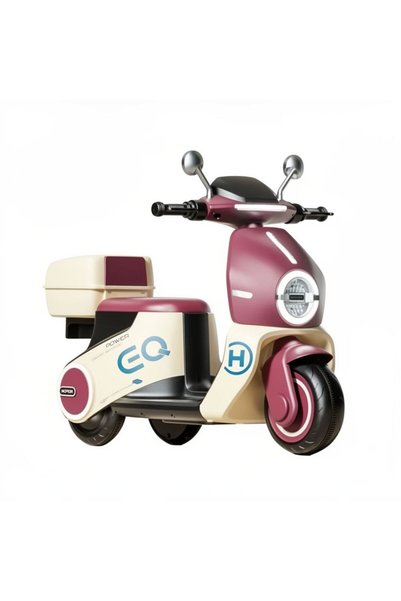 OEM Ηλεκτροκίνητη Παιδική Μηχανή Vespa για Ηλικίες 2-5 Ετών Y-MB6129-B Μπεζ/μ...