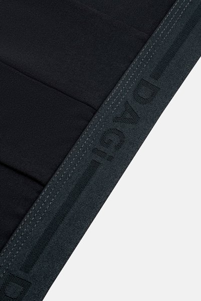 Dagi Boxer negru din bumbac cu model, pachet de 2