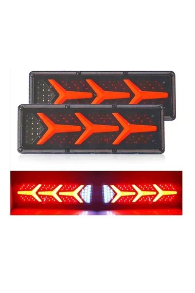 OEM Πίσω φανάρια LED stop - πορείας - φλάς δυναμικά για φορτηγά/τρέιλερ 2 τεμ...