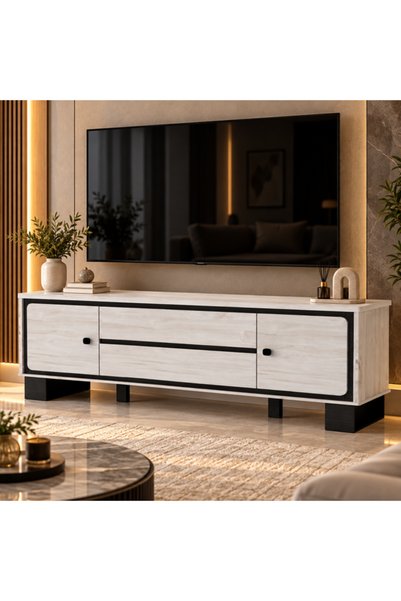 PLUS 4 200cm Wooden Modern Tv Cabinet Table