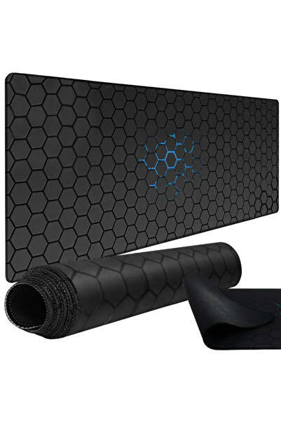 zola Mouse pad XXL, waterproof, non-slip, 90 x 40 x 0.4 cm, honeycomb pattern...