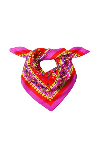 Sultan İpek Ethnic Patterned Scarf / Bandana 70X70Cm