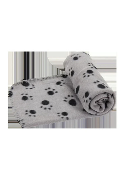 OEM Κουβέρτα κατοικιδίων σε σχέδιο Paw Print L160*W100 εκ. Large γκρί