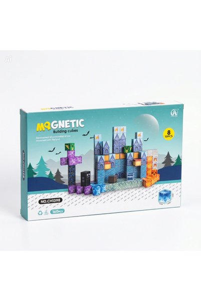 OEM Set de cuburi magnetice tip Minecraft, blocuri magnetice pentru castel, 1...