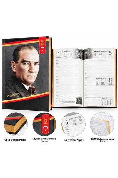 Pars Hard Cover 17X24 Atatürk Agenda 2027 Lined