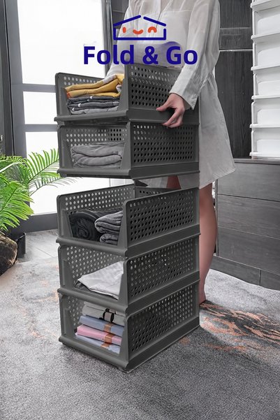 Comprox 3-Piece*Multi-Purpose Sliding Shelf Organizer for Clothes and Home Ac...
