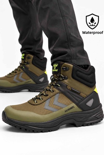 hummel Men's Winter Boots – Waterproof Khaki Outdoor Shoes