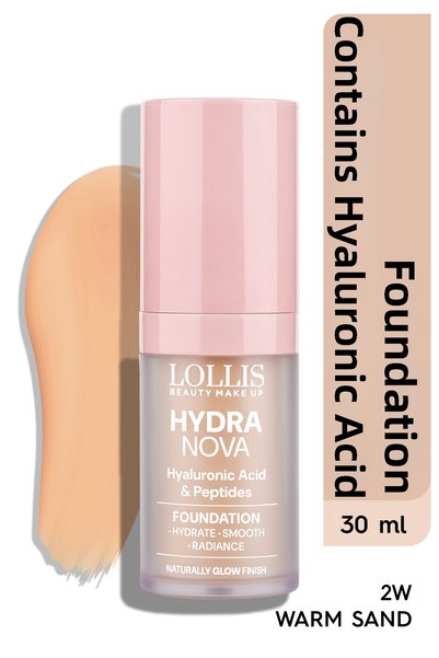 Lollis Hydra Nova Hyaluronic Acid and Peptide Foundation - 2W Warm Sand