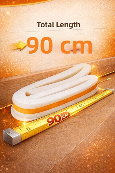 Neler Geldi Neler 4 Pieces Adhesive under Door Threshold Tape Thermal Insulation Sponge 90 cm Cold Dust Soundproof under Door Strip