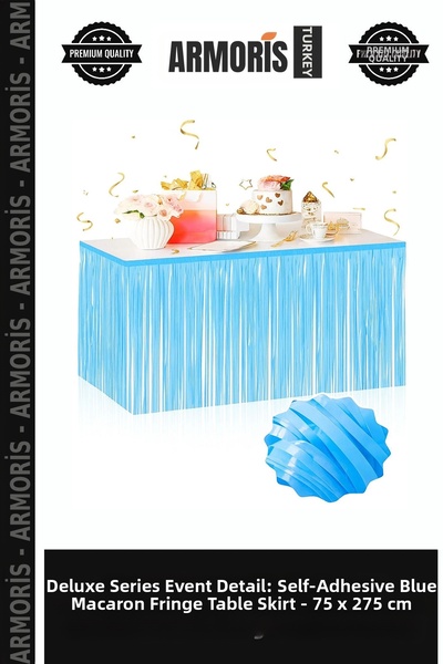 Armoris Delux Series Event Detail Self-Adhesive Macaron Blue Tasseled Table S...