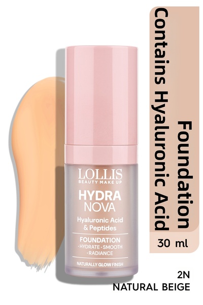 Lollis Hydra Nova Foundation Containing Hyaluronic Acid - 2N Natural Beige