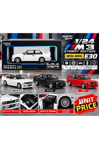 NW NessiWorld 1901-440A WORLD 1/24 M3 STREET EDITION نموذج معدني E30