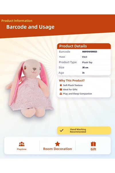 ATABY 1588 Rabbit 35 cm Ecru 9969