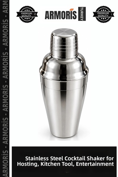 Armoris Stainless Steel Cocktail Shaker Guest Hospitality Kitchen Tool Entert...