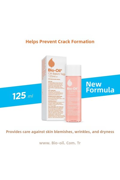Bio-Oil زيت العناية بالبشرة لمنع تكون التشققات 125 مل (تركيبة جديدة) (مجموعة من 3 قطع)