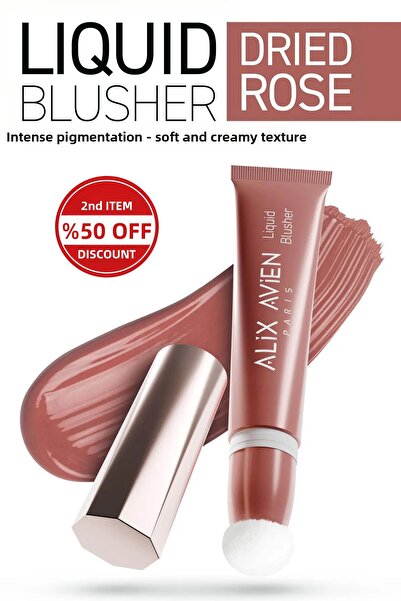 Alix Avien Intensely Pigmented Vitamin E Matte Finish Creamy Liquid Blush - L...