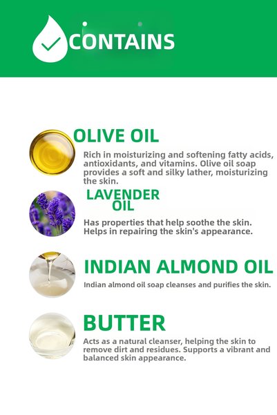 Siveno 100% Natural Liquid Castile Soap with Lavender Oil Intensive Moisturizing Purifying Herbal Vegan 300 ml
