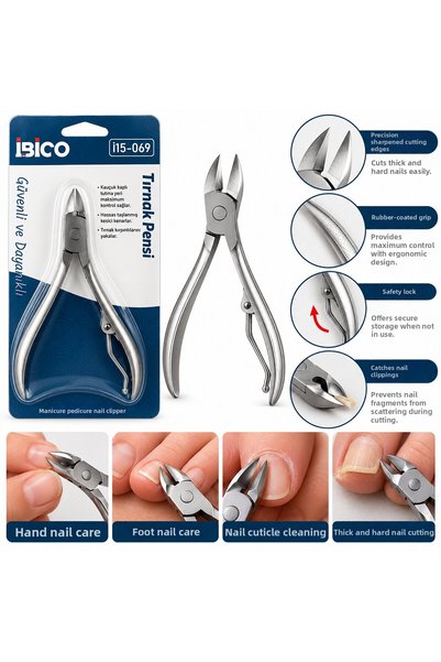Generic Brand 12 Pieces Small Metal Nail Cuticle Nippers Pedicure Manicure Cl...
