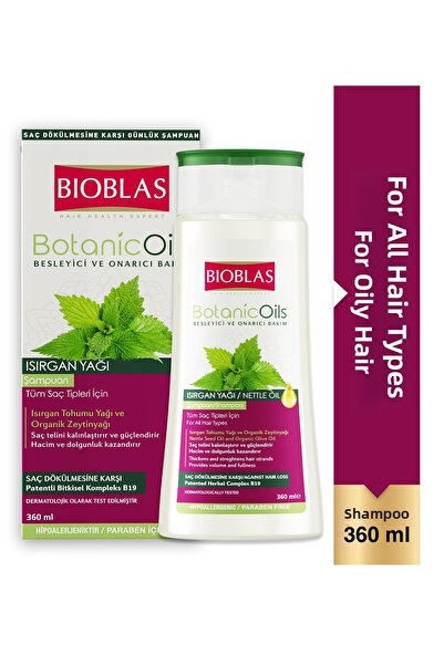 Bioblas Șampon Nutritiv Și Reparator Ulei Organic De Urzică, 360ml X 3 Bucăți