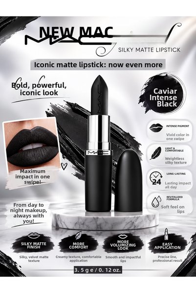 M.A.C M·A·Cximal Silky Caviar 3.5 g – Lipstick with a Velvety Matte Finish an...