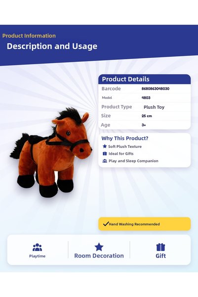ATABY Yeleli Plush Horse 25 cm 4803