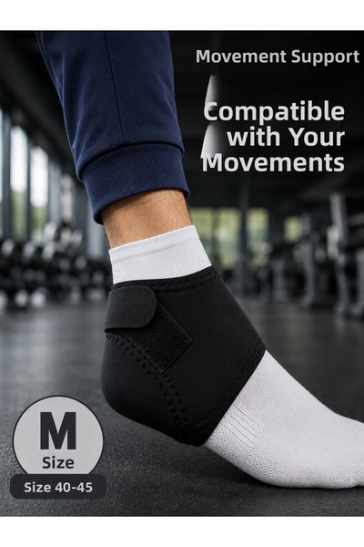 Lisinya Size m Velcro Heel Socks, Size 40-45, Flexible Heel and Foot Support -