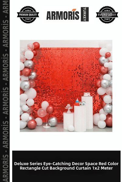 Armoris Delux Series Eye-Catching Decor Venue Ornament Red Color Rectangular ...