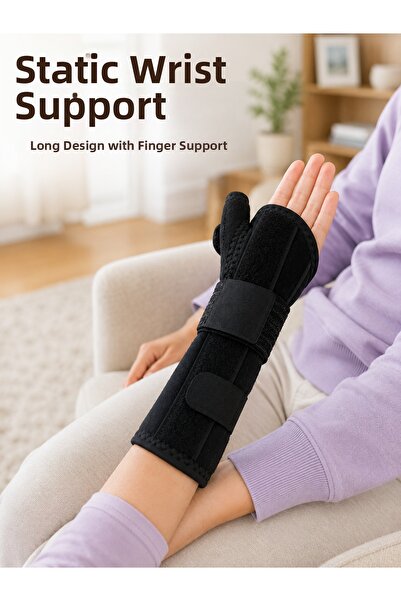 Lisinya Thumb Support Hand Wrist Brace Metal Support Static Wrist Brace Adjus...