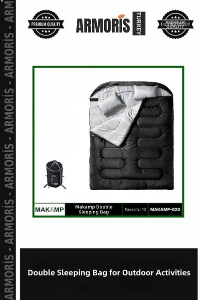 Armoris Sleeping Bag Spacious Comfortable Double Sleeping Bag Outdoor Activit...