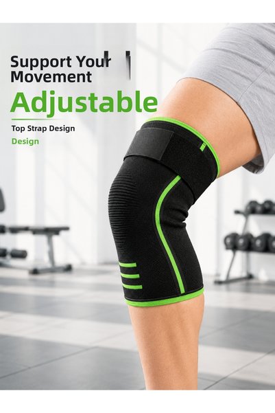Lisinya Sports Knee Brace with Upper Support Band, Flexible Knitted Knee Prot...