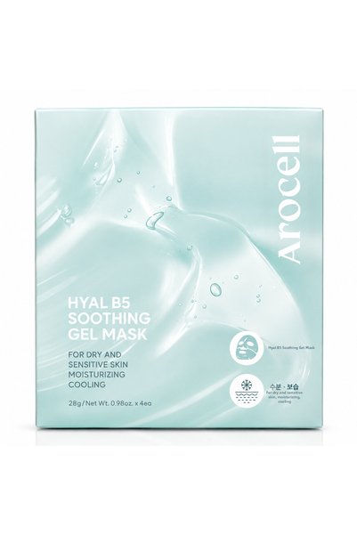 AROCELL قناع جل هايل بي 5 المهدئ، 28 جرام (قناع جل مرطب ومهدئ يحتوي على حمض الهيالورونيك وفيتامين بي 5)
