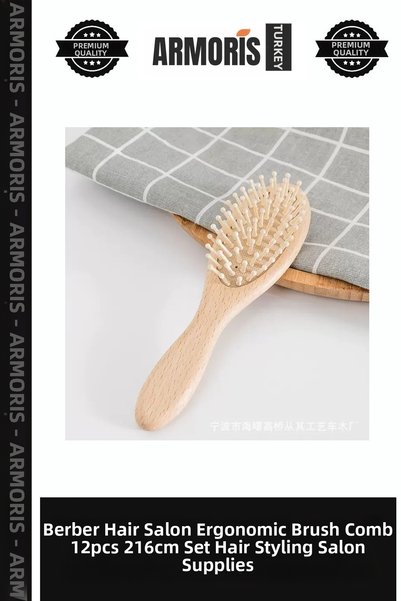 Armoris Barber Hairdresser Salon Ergonomic Brush Comb 12Pcs 216cm Bulk Set Ha...