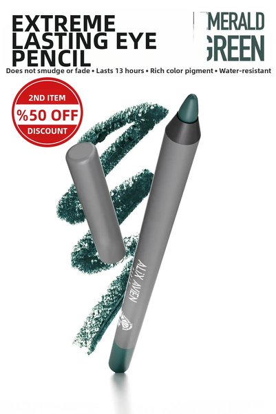 Alix Avien Long-Lasting Waterproof Non-Flocking Green Eye Liner - Extreme Eme...