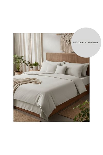 ayçiçek home Double Bed Set 200/200 Fitted Sheet 200/220 Duvet Cover 4 Pillow...