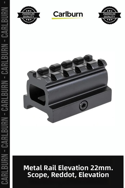 Carlburn Metal Rail Riser 22mm. Binoculars, Reddot, Riser Installation Elemen...