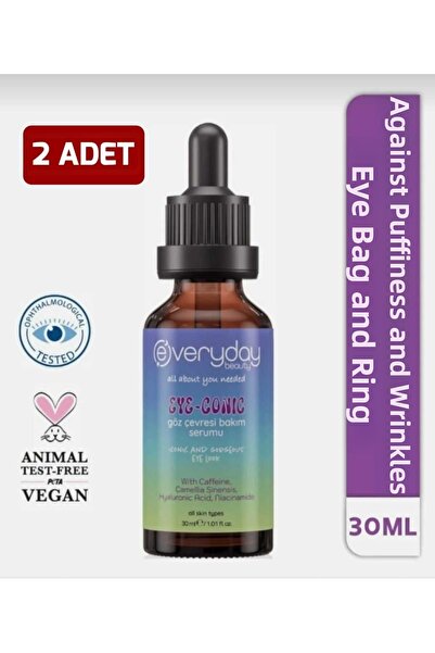 Everyday Beauty 2 Pieces Eye Care Serum Anti-Bags, Anti-Ring, Anti-Wrinkles u...