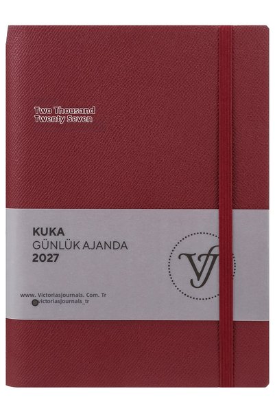 Victoria's Journals KUKA 2027 Ημερήσιο Ατζέντα Α5. Ευέλικτο Εξώφυλλο. Ελαστικ...