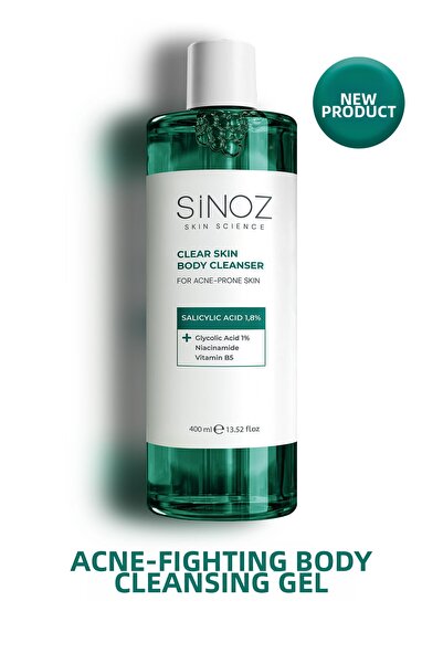 SİNOZ جل تنظيف الجسم المضاد لحب الشباب 400 مل