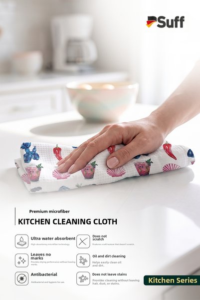 Suff Küchen Mikrofiber Kitchen Cloth Multi-Purpose Decorative Kitchen and Presentation Cloth 60X40 cm Summer Cocktail