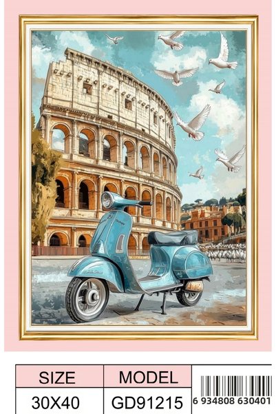 mentaş grup Diamond Painting Beaded Tapestry Mosaic Puzzle Crystal Stone Board 40X30 Kit Full Set