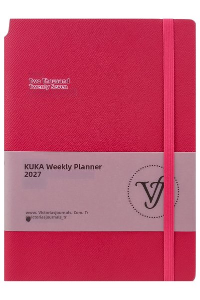 Victoria's Journals KUKA 2027 Εβδομαδιαία Ατζέντα Α5. Εύκαμπτο Εξώφυλλο. Ελασ...