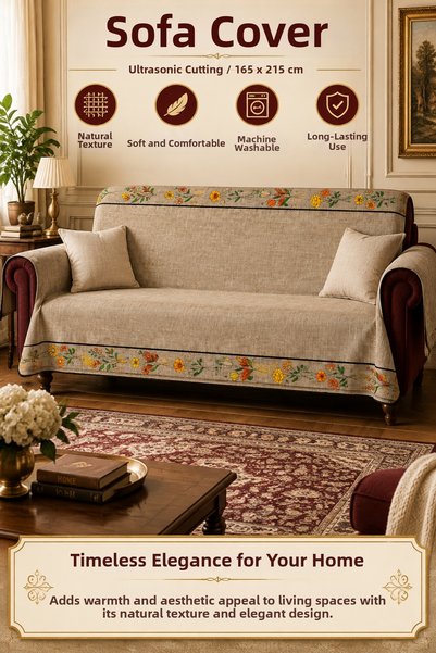 ALANUR غطاء أريكة مخملي متعدد الأغراض مع إسفنج مضاد للانزلاق 165x215 سم غطاء طاولة نزهة عصري بوهيمي