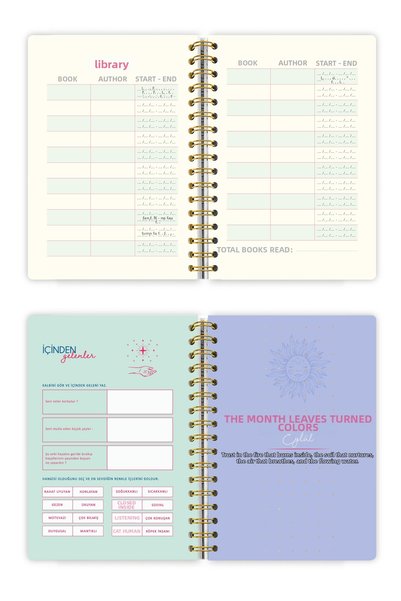 Victoria's Journals 2027 Motivational Agenda A5 – Spiral Weekly Planner, Hard Cover