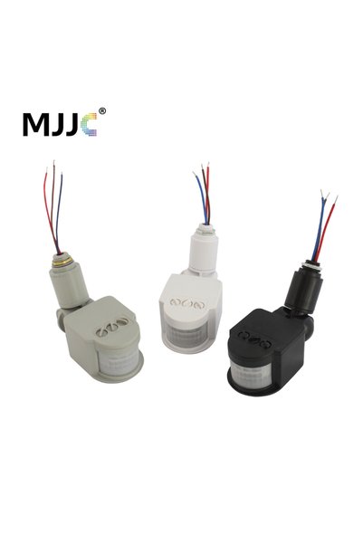 MJJC White 85 to 265V Motion Sensor 220V 12V Motion Detector Automatic Infrar...