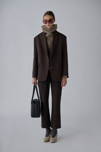 Suud Collection Dark Brown Masculine Blazer Jacket