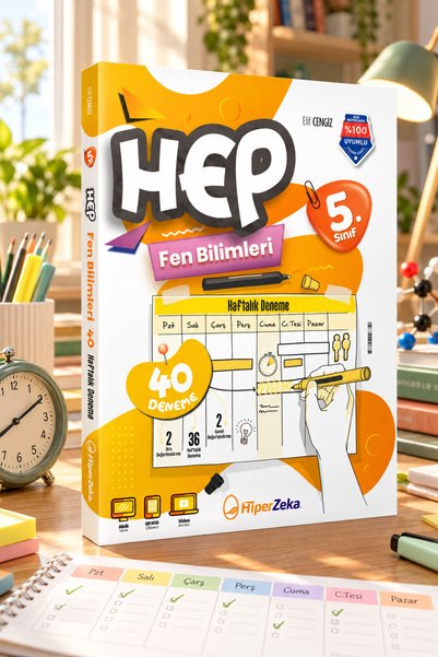 HiperZeka 2027 5. Sınıf Haftalık HEP Fen Bilimleri 40 Deneme | Elif CENGİZ