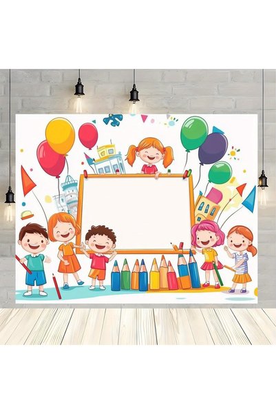 Choice خلفية قماشية بتصميم حفلات يوم الطفل مقاس 100×150 سم، مثالية كخلفية للت...