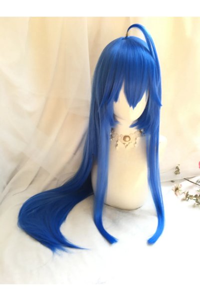 Choice One Size Blue High Quality Anime Izumi Konata Cosplay Wig Long Straigh...