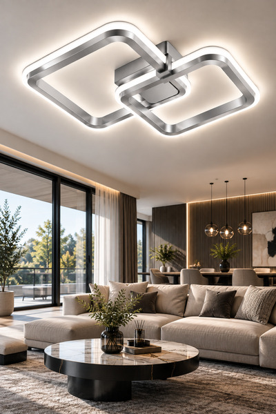 Lambadar Hollykare Model Tekli Plafonyer Led Beyaz Işık UltraPower Led Avize ...